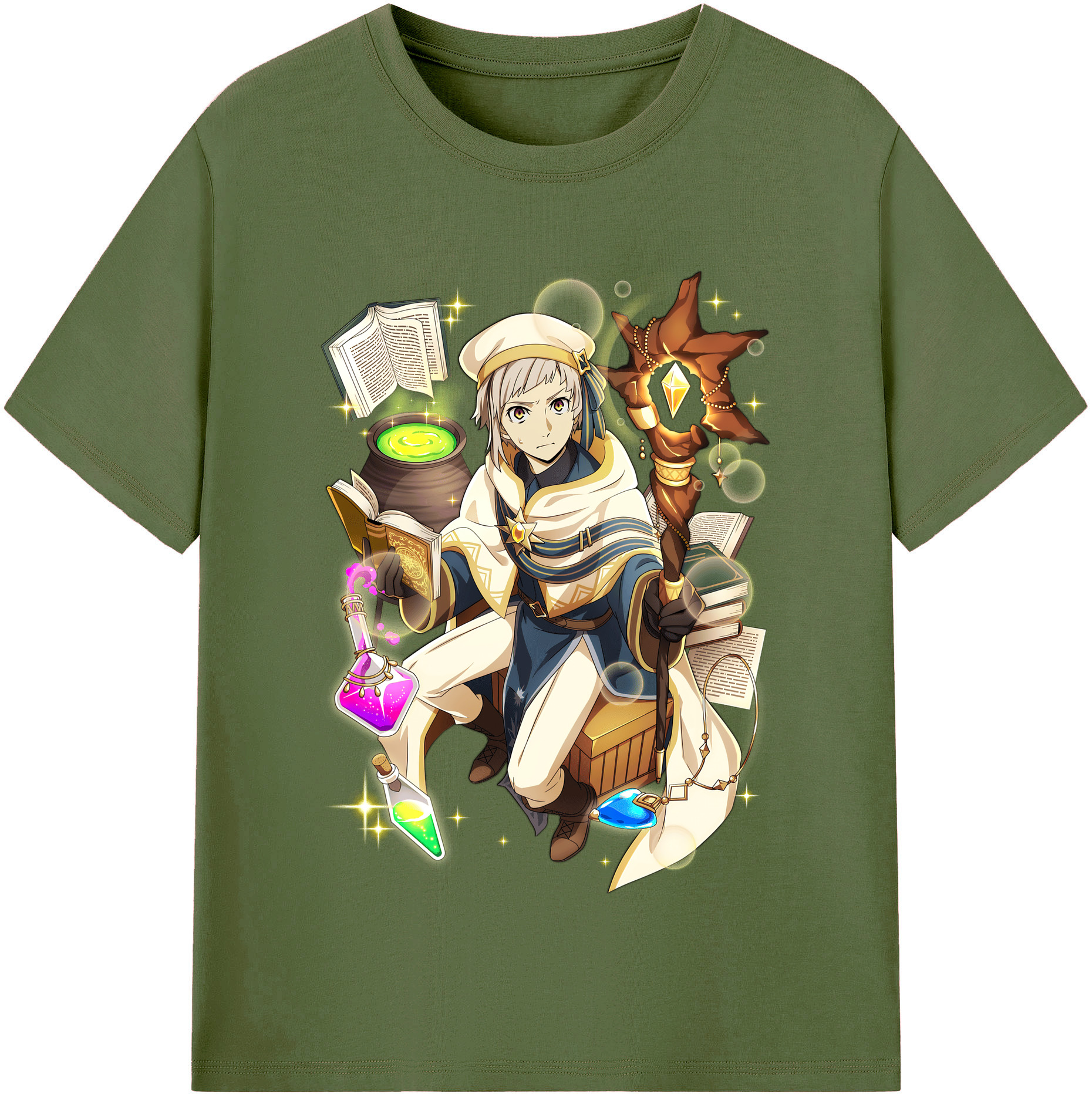 （画像用） 文豪ストレイドッグス Bungo Stray Dogs 綿100％半袖Tシャツ（フロントプリント）